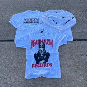 White Graphic T-Shirts Set